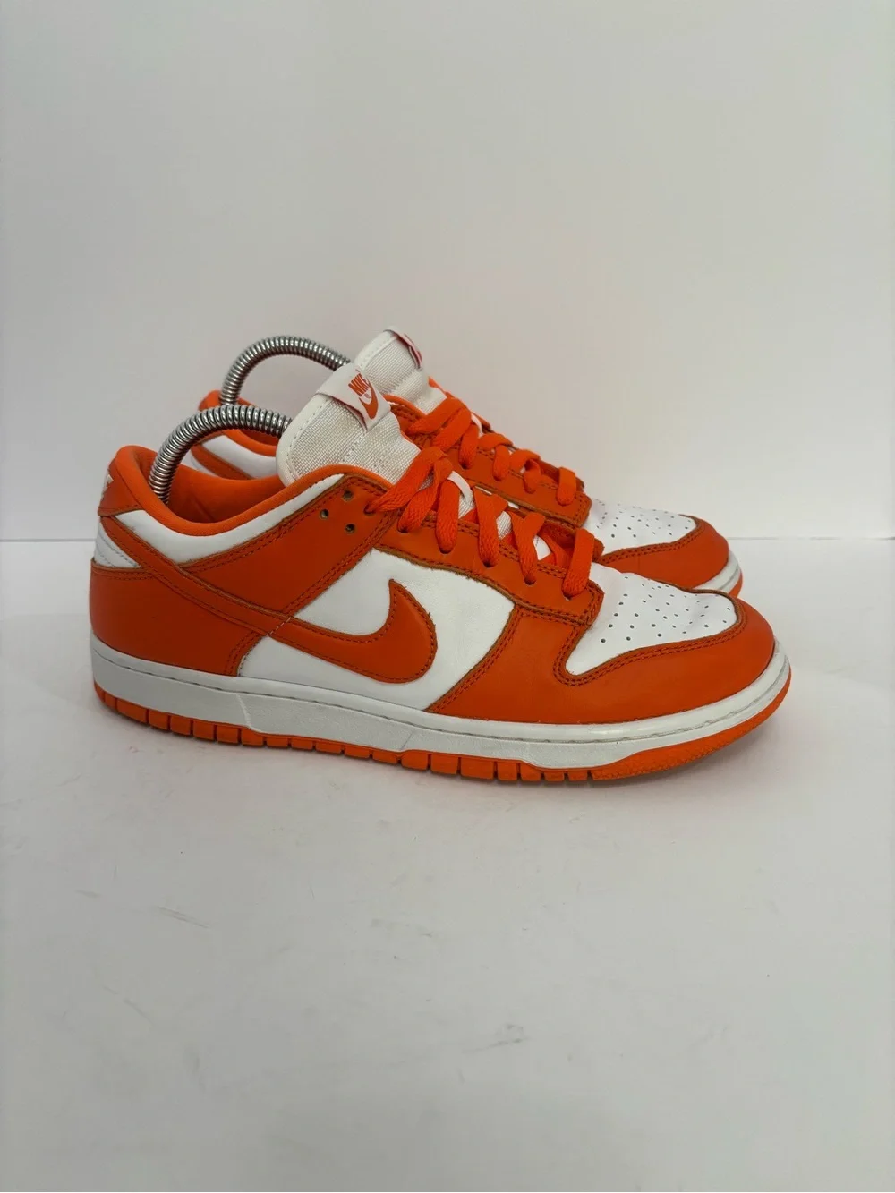 Nike Men’s Low-Top Sneakers in Orange and White